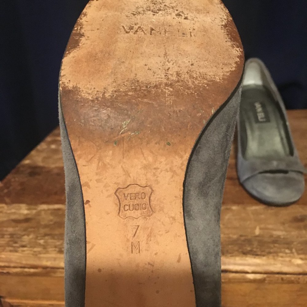 gray high heels
